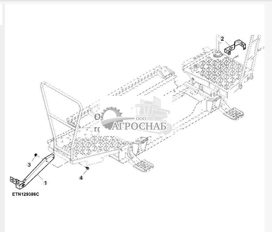 Опора переднего указателя поворота 